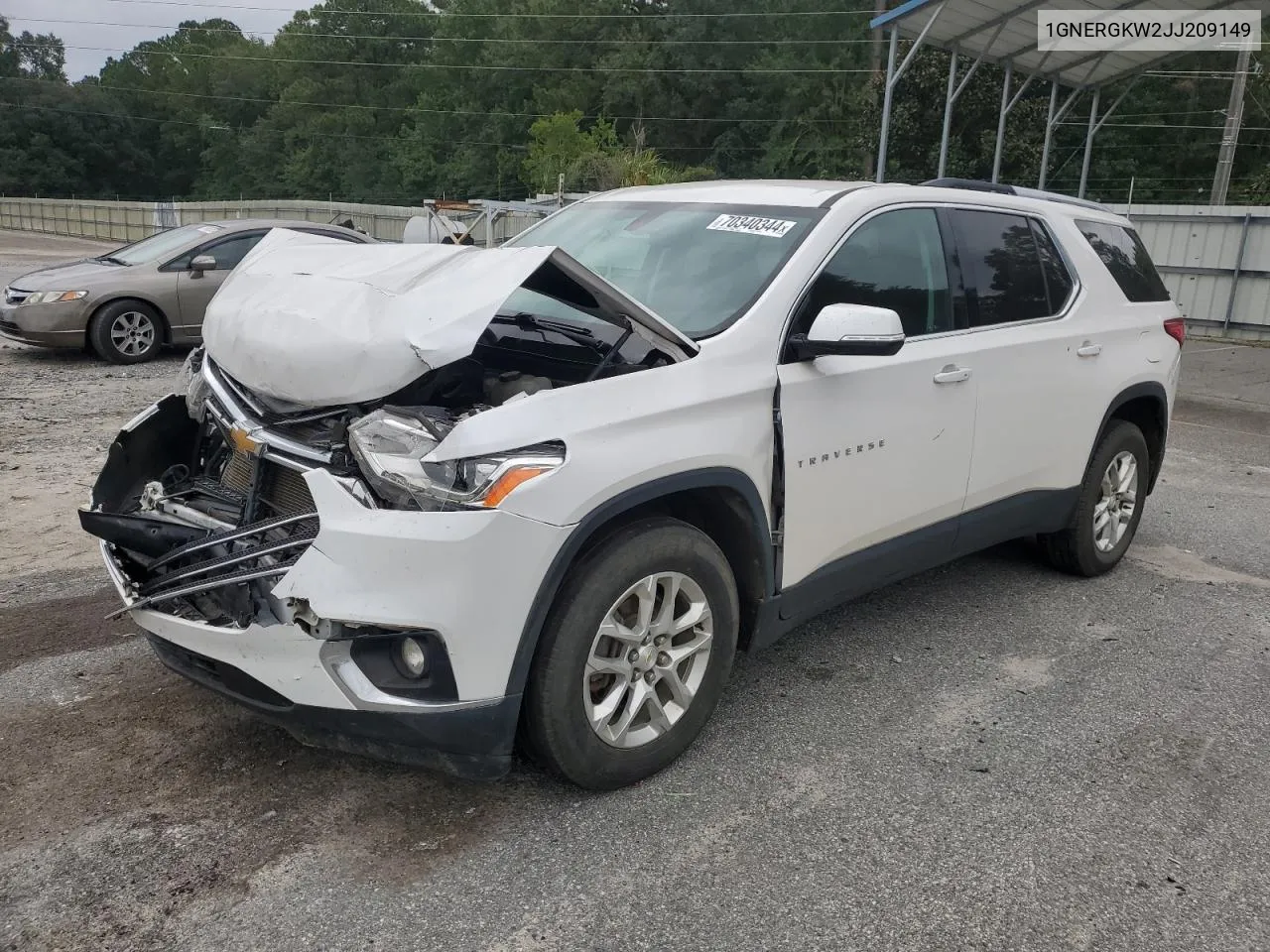 2018 Chevrolet Traverse Lt VIN: 1GNERGKW2JJ209149 Lot: 70340344