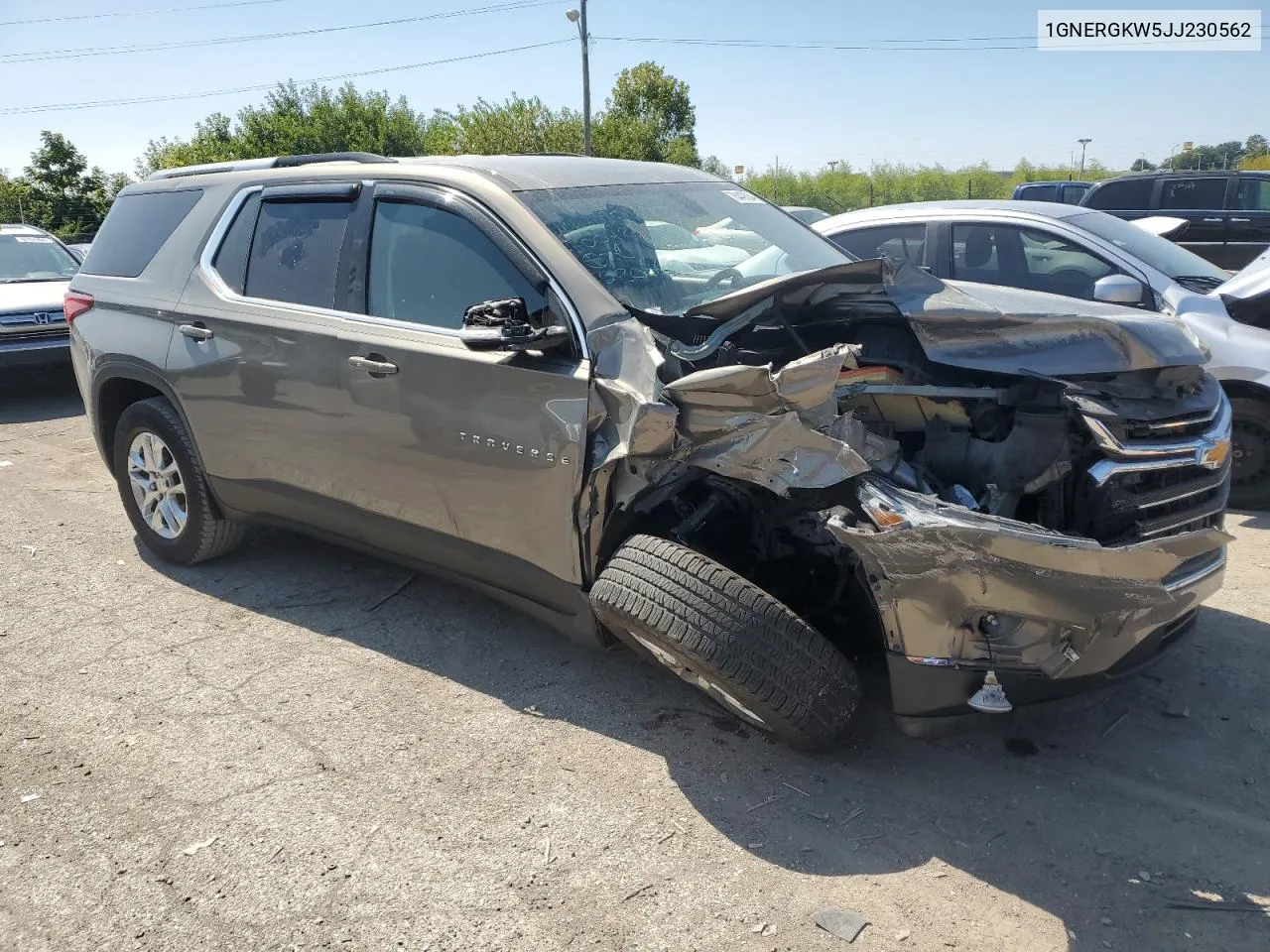 1GNERGKW5JJ230562 2018 Chevrolet Traverse Lt