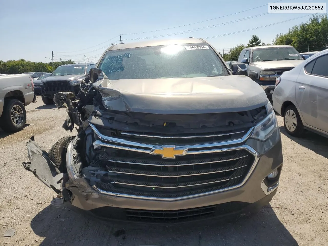 1GNERGKW5JJ230562 2018 Chevrolet Traverse Lt