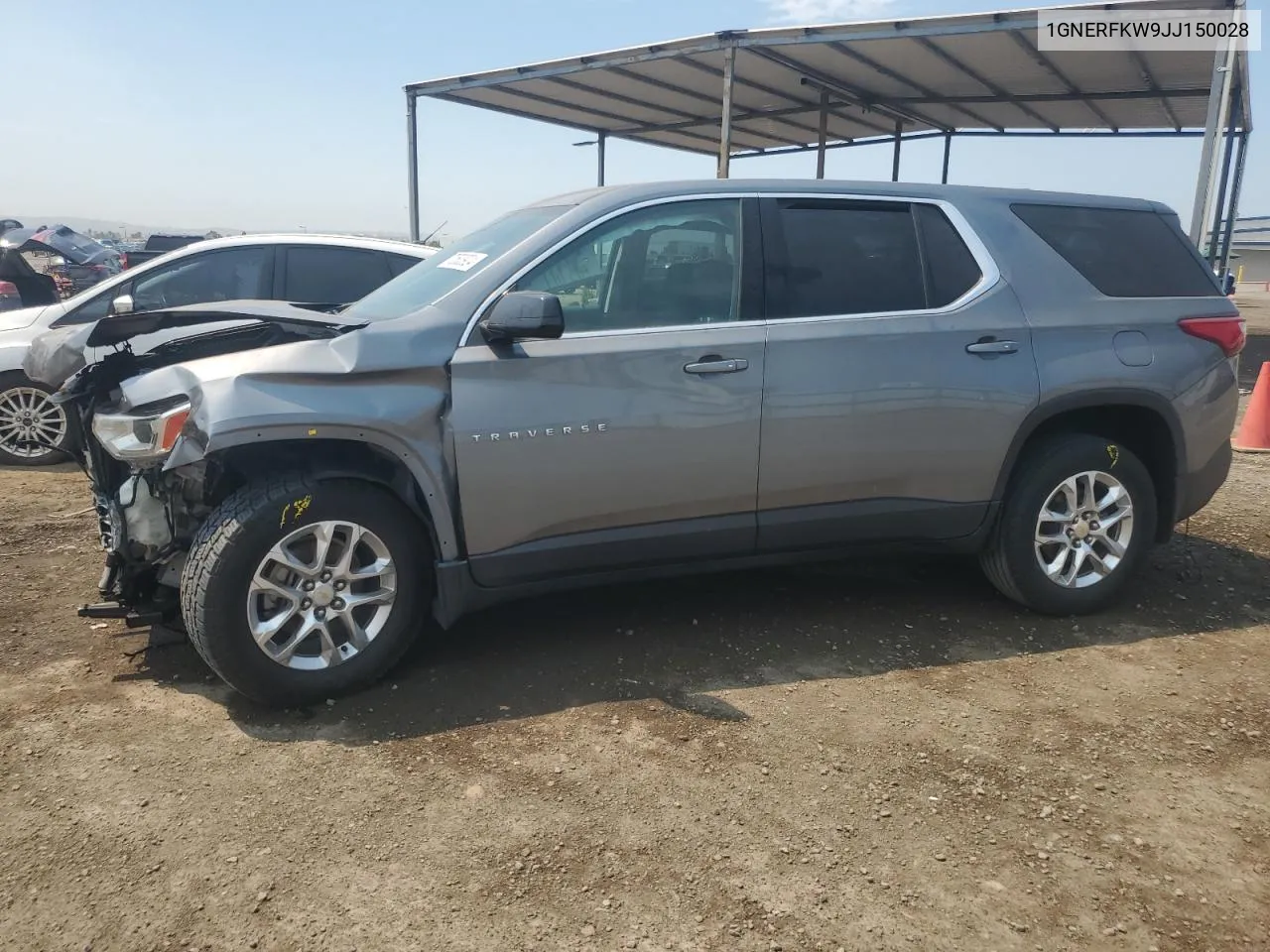 2018 Chevrolet Traverse Ls VIN: 1GNERFKW9JJ150028 Lot: 70503924