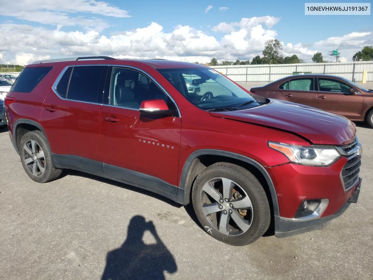 2018 Chevrolet Traverse Lt VIN: 1GNEVHKW6JJ191367 Lot: 71849514