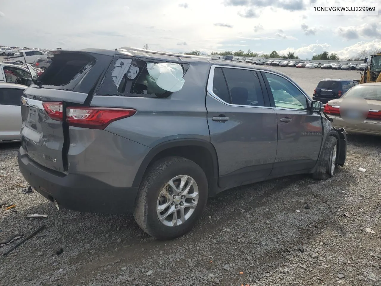 2018 Chevrolet Traverse Lt VIN: 1GNEVGKW3JJ229969 Lot: 72201424