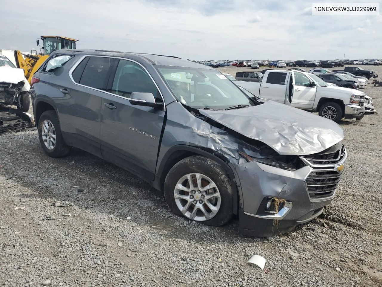 2018 Chevrolet Traverse Lt VIN: 1GNEVGKW3JJ229969 Lot: 72201424