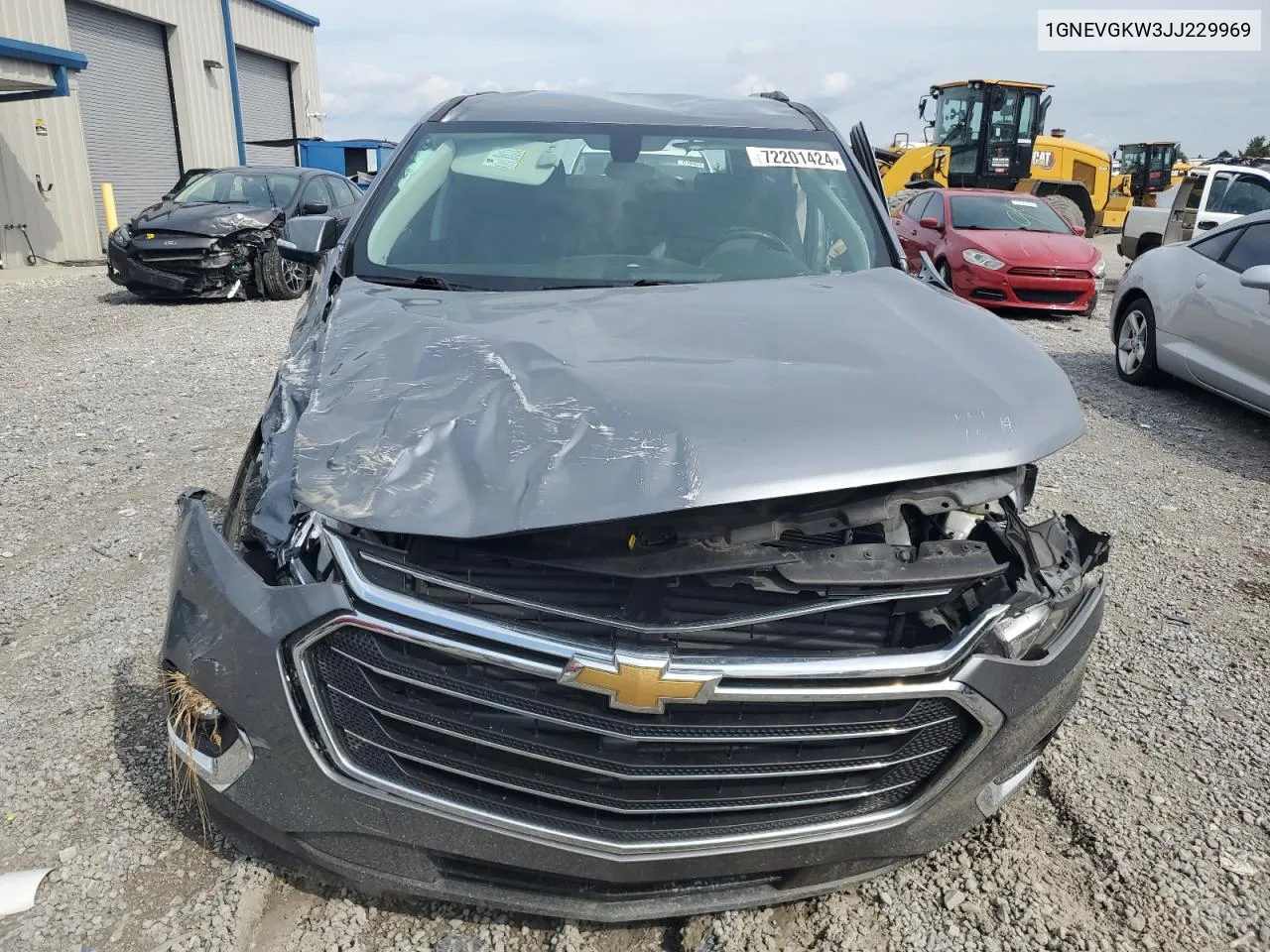 2018 Chevrolet Traverse Lt VIN: 1GNEVGKW3JJ229969 Lot: 72201424