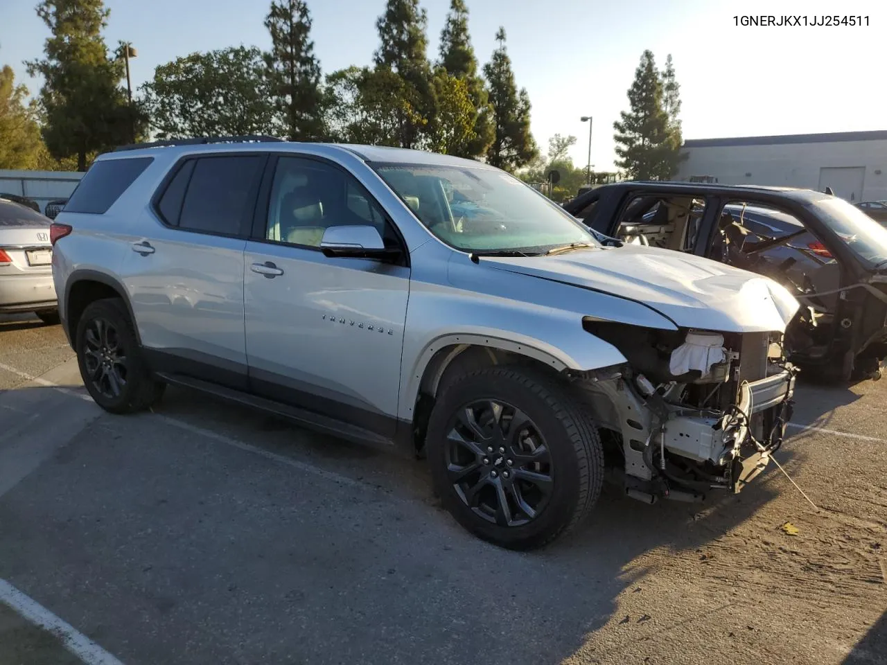 2018 Chevrolet Traverse Rs VIN: 1GNERJKX1JJ254511 Lot: 72383864