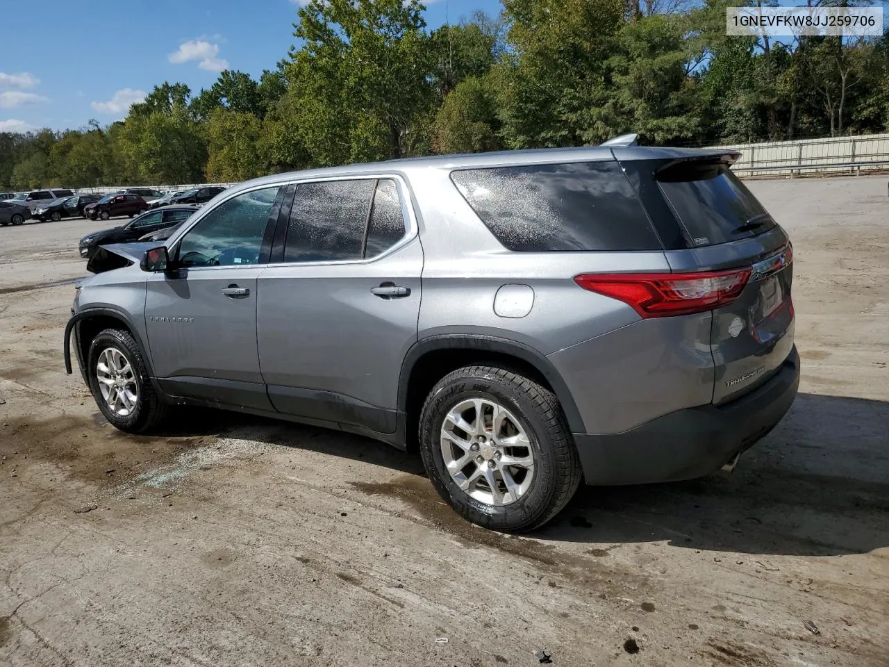 1GNEVFKW8JJ259706 2018 Chevrolet Traverse Ls