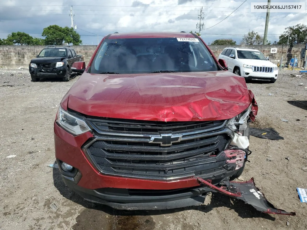 2018 Chevrolet Traverse Rs VIN: 1GNERJKX6JJ157417 Lot: 72474644