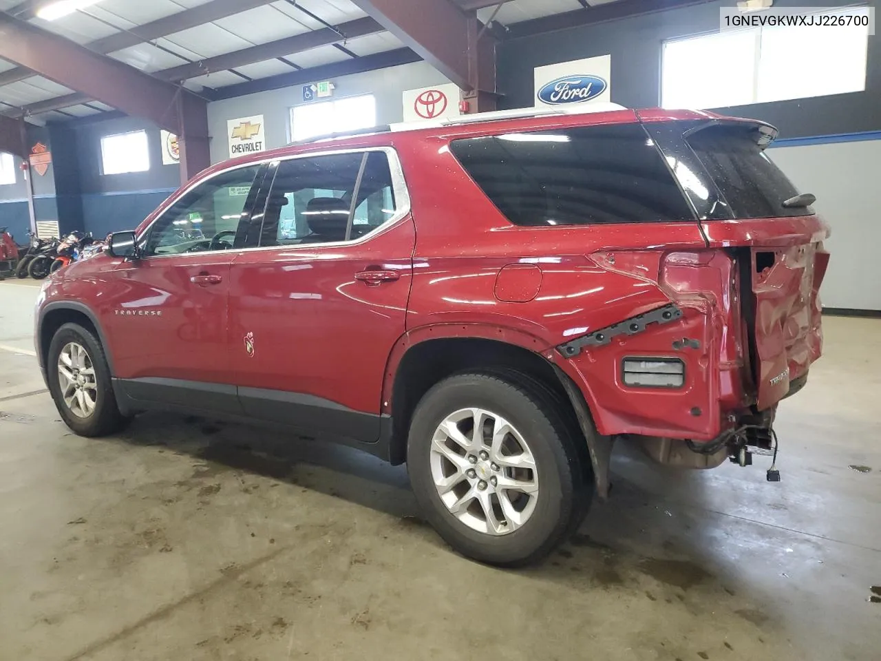 2018 Chevrolet Traverse Lt VIN: 1GNEVGKWXJJ226700 Lot: 72744624