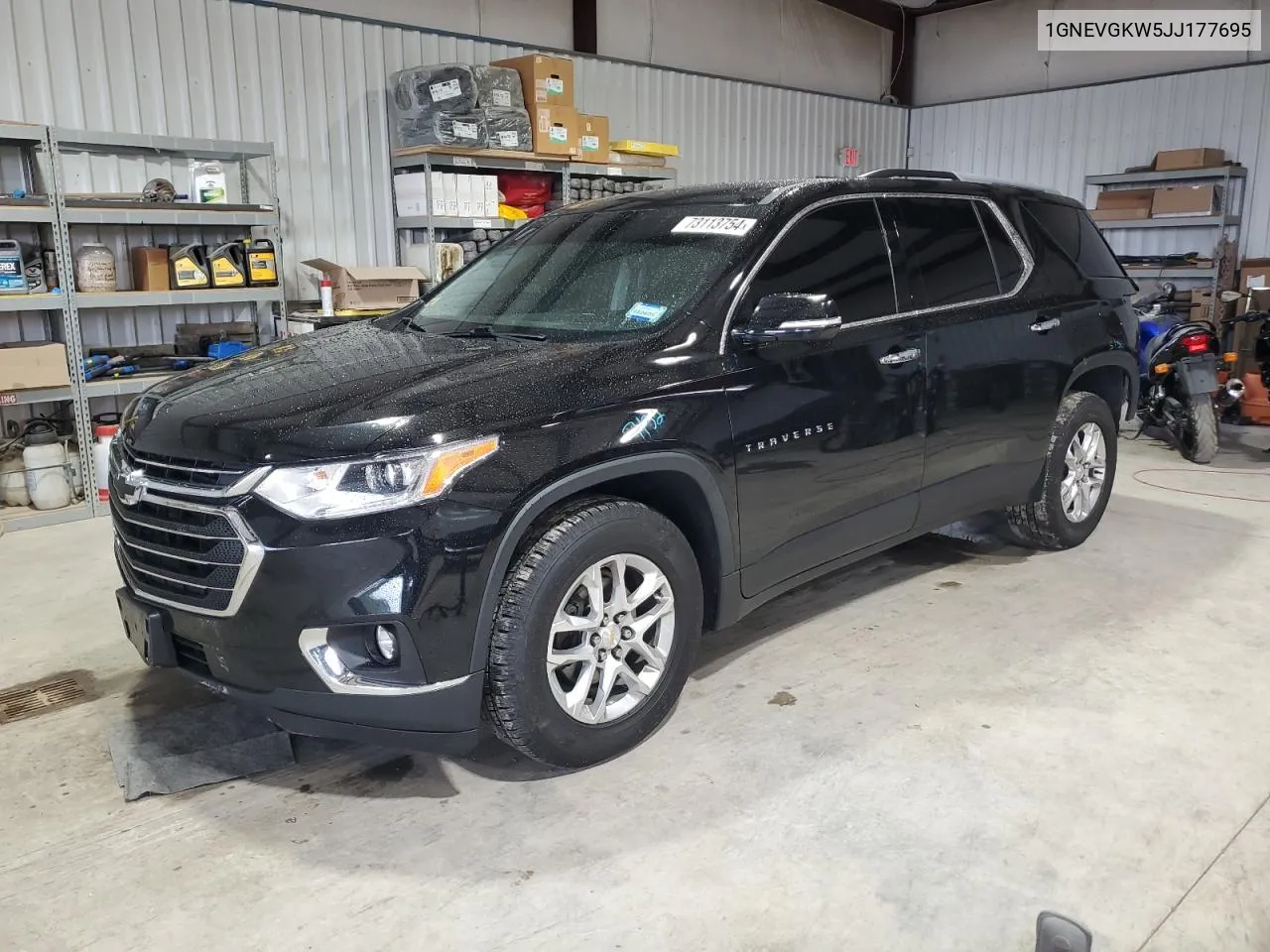 1GNEVGKW5JJ177695 2018 Chevrolet Traverse Lt