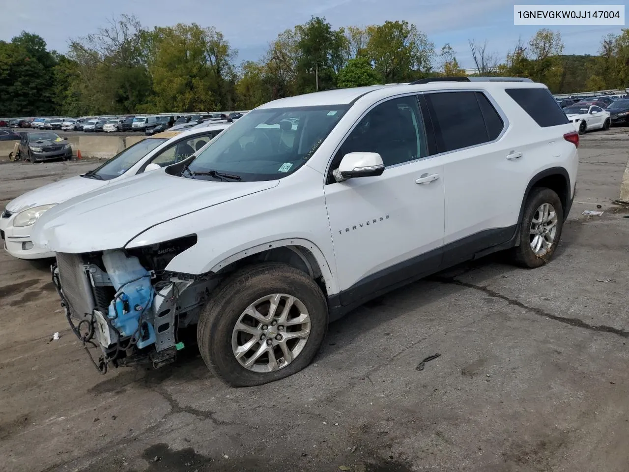 1GNEVGKW0JJ147004 2018 Chevrolet Traverse Lt