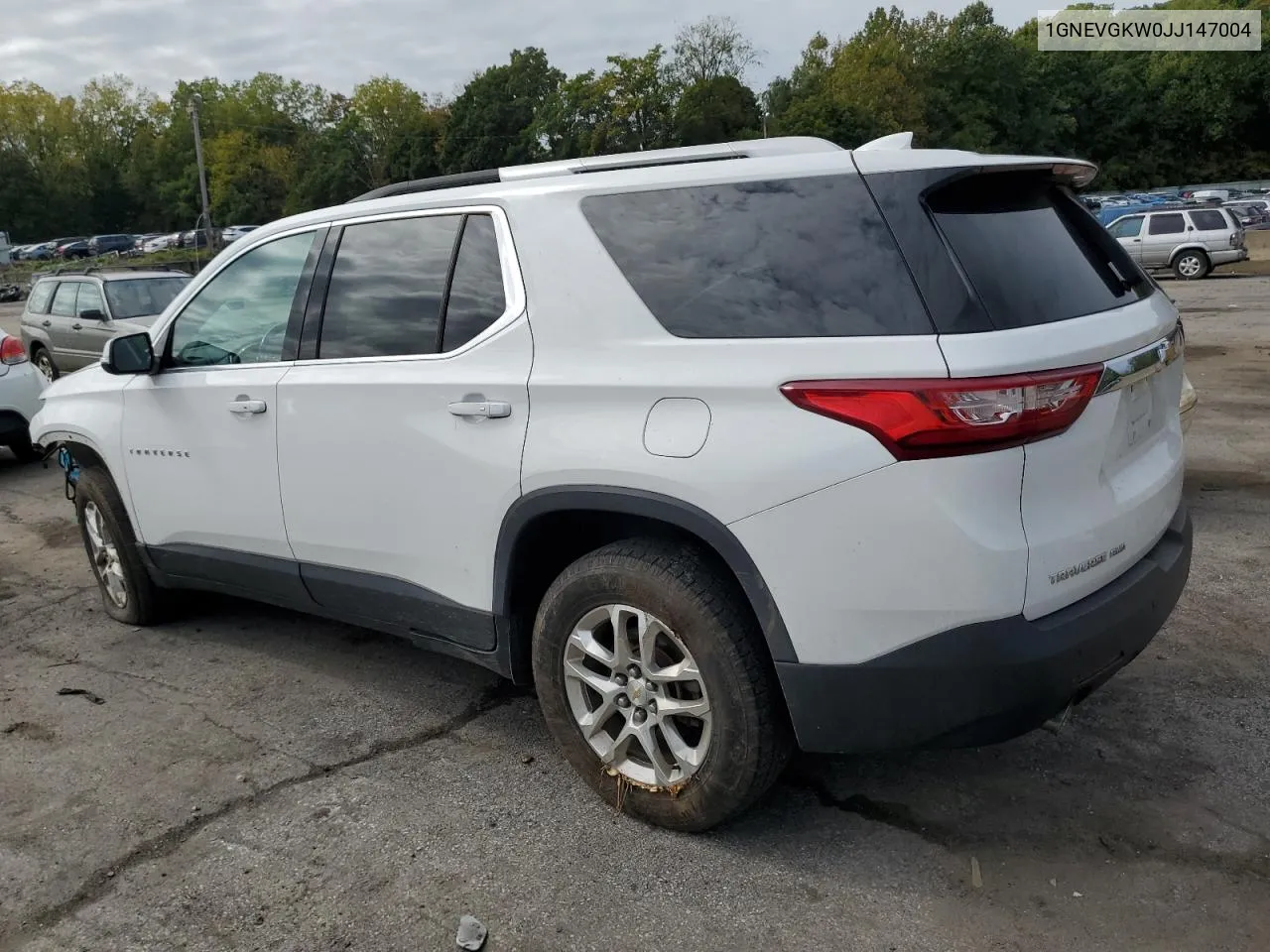 1GNEVGKW0JJ147004 2018 Chevrolet Traverse Lt