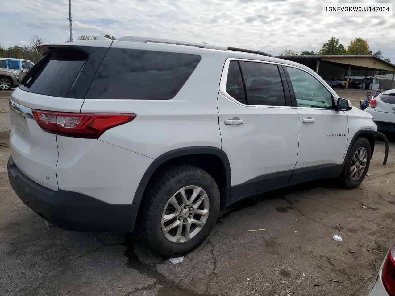 1GNEVGKW0JJ147004 2018 Chevrolet Traverse Lt