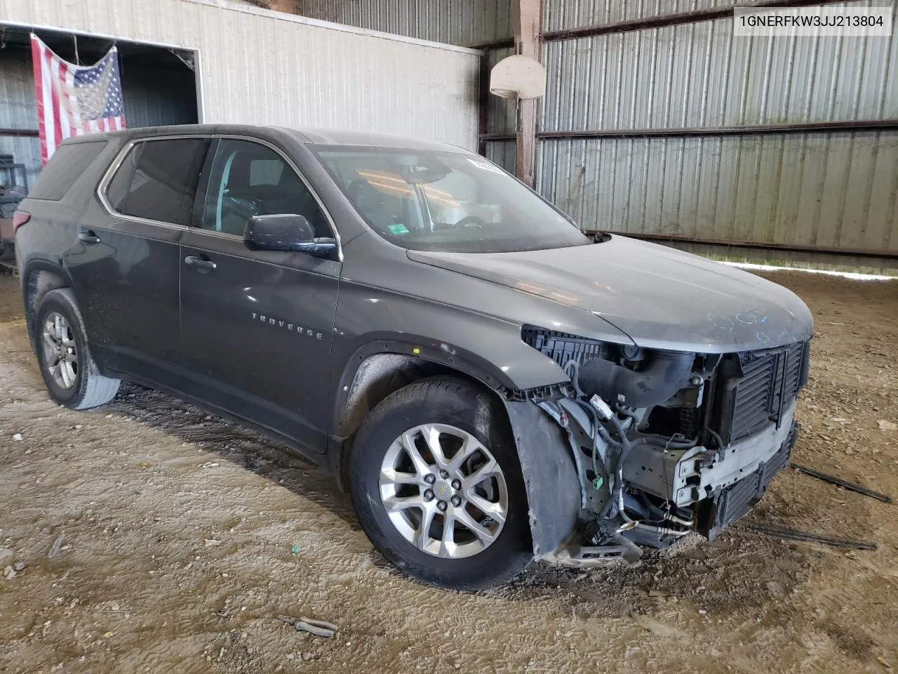 2018 Chevrolet Traverse Ls VIN: 1GNERFKW3JJ213804 Lot: 74288824