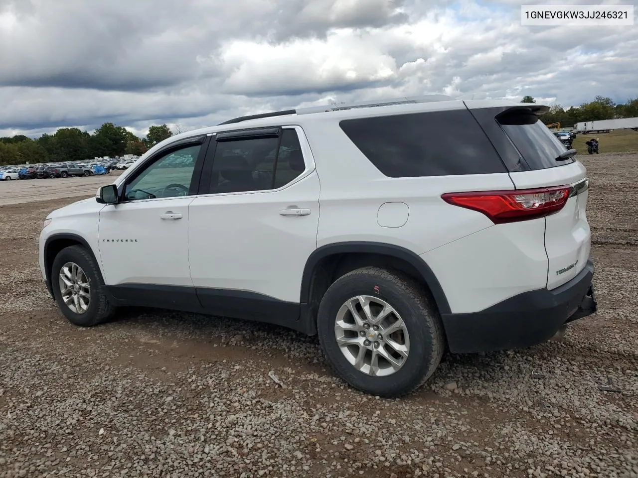 2018 Chevrolet Traverse Lt VIN: 1GNEVGKW3JJ246321 Lot: 74309504