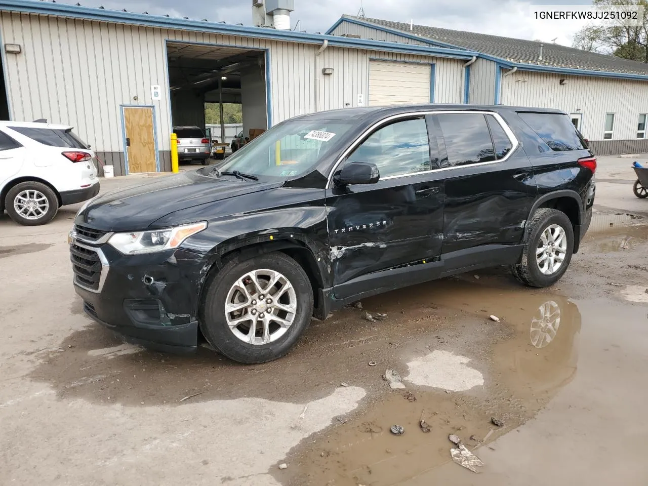 2018 Chevrolet Traverse Ls VIN: 1GNERFKW8JJ251092 Lot: 74386824