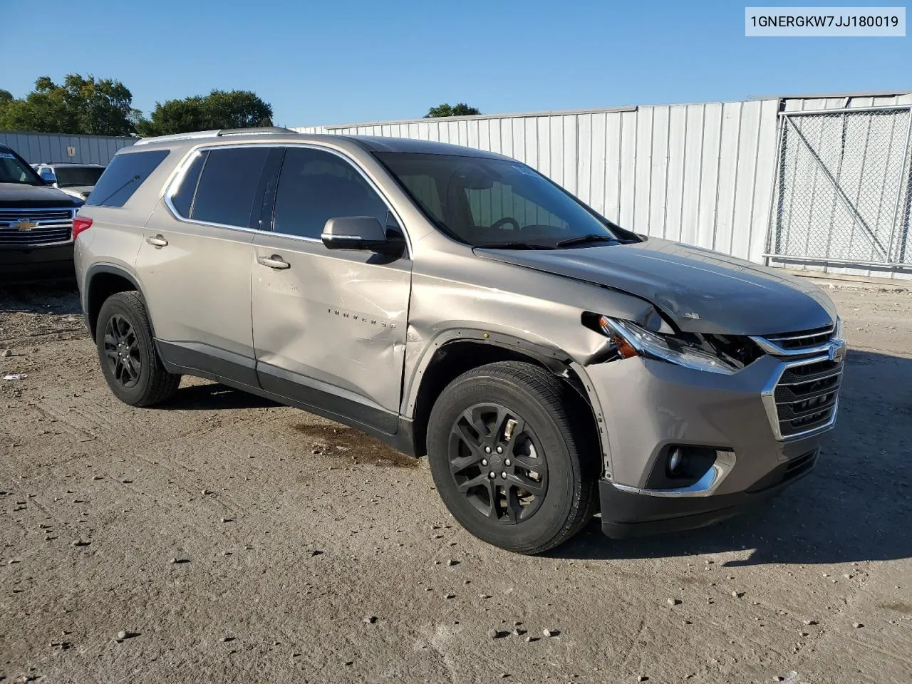 2018 Chevrolet Traverse Lt VIN: 1GNERGKW7JJ180019 Lot: 74808624