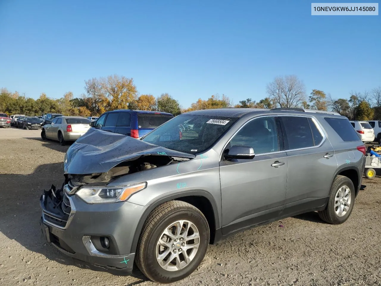 2018 Chevrolet Traverse Lt VIN: 1GNEVGKW6JJ145080 Lot: 76668504