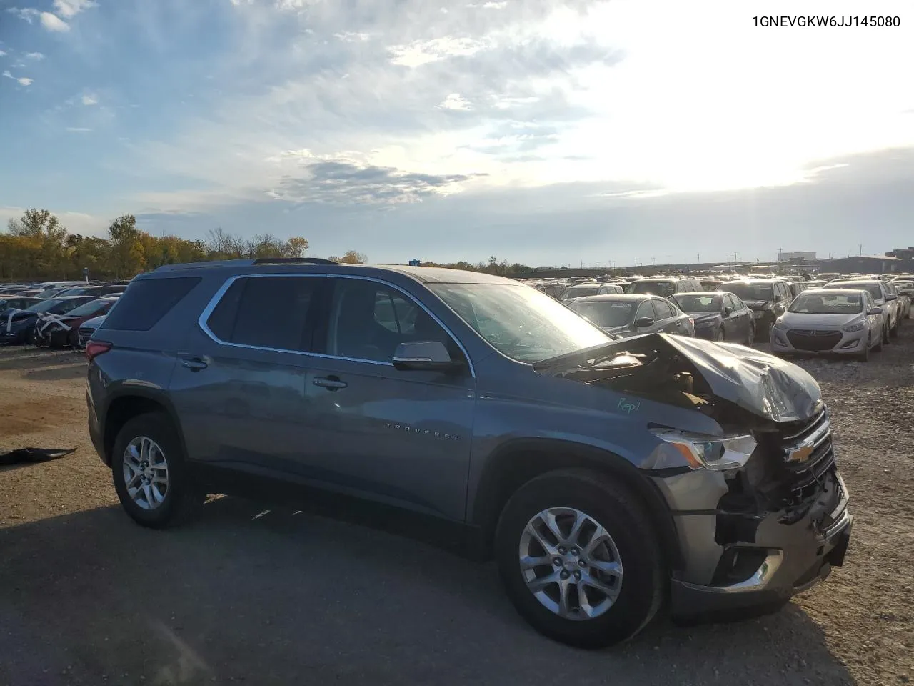 2018 Chevrolet Traverse Lt VIN: 1GNEVGKW6JJ145080 Lot: 76668504