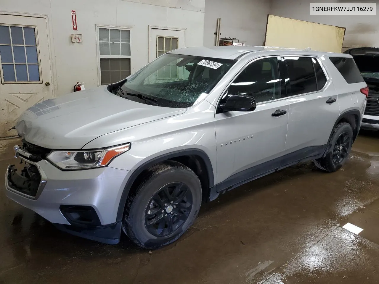 2018 Chevrolet Traverse Ls VIN: 1GNERFKW7JJ116279 Lot: 76897504