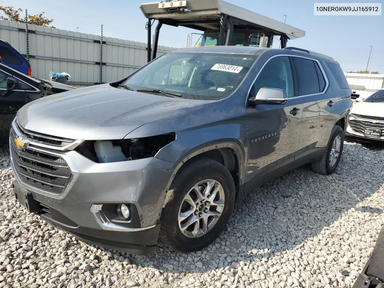 1GNERGKW9JJ165912 2018 Chevrolet Traverse Lt