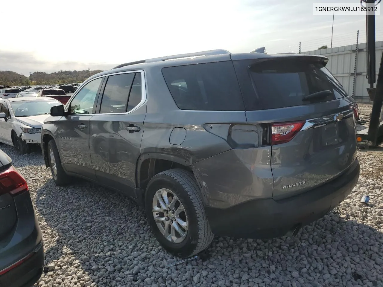 1GNERGKW9JJ165912 2018 Chevrolet Traverse Lt