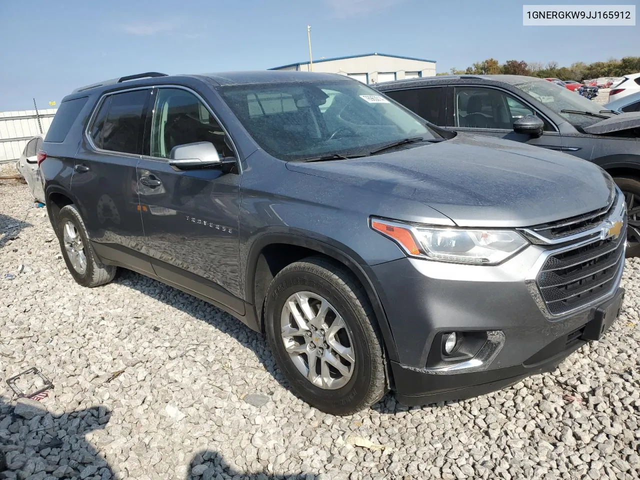 1GNERGKW9JJ165912 2018 Chevrolet Traverse Lt