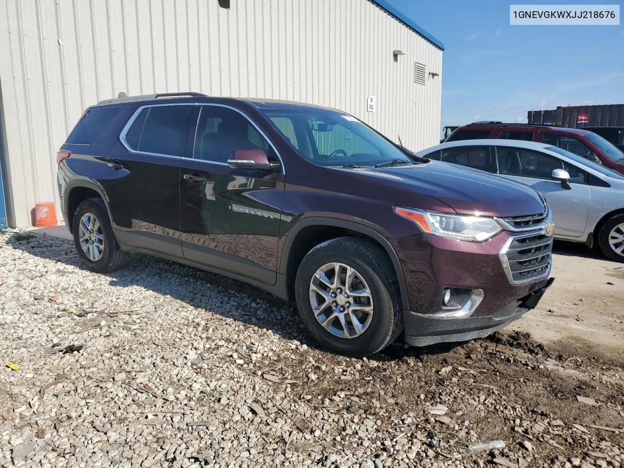 2018 Chevrolet Traverse Lt VIN: 1GNEVGKWXJJ218676 Lot: 77019794