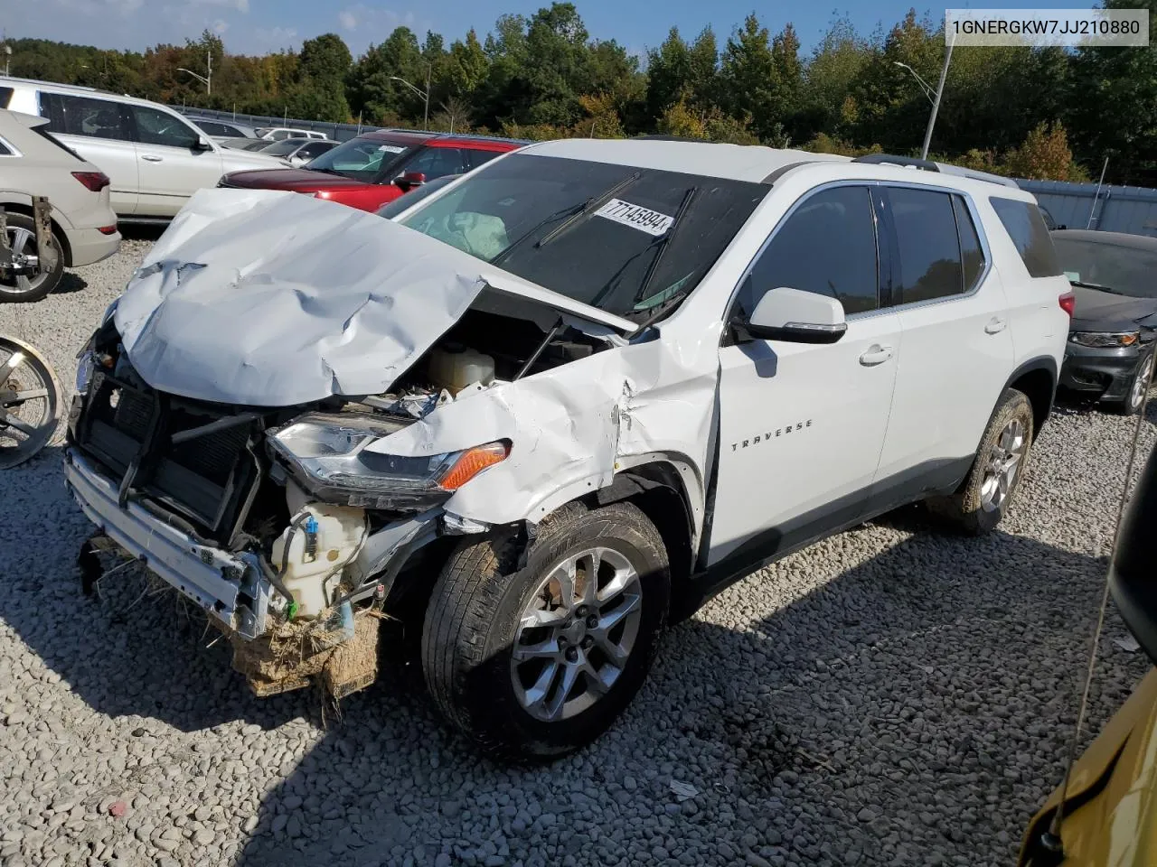 2018 Chevrolet Traverse Lt VIN: 1GNERGKW7JJ210880 Lot: 77145994