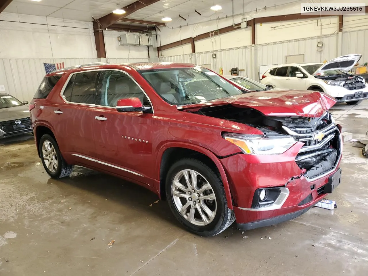 2018 Chevrolet Traverse High Country VIN: 1GNEVKKW3JJ235516 Lot: 77412114