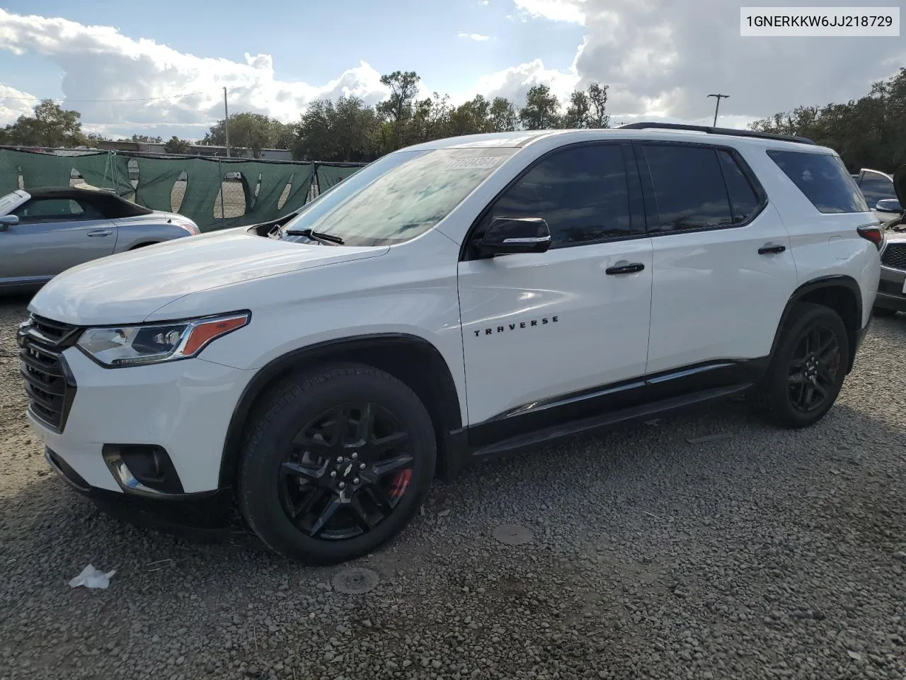 2018 Chevrolet Traverse Premier VIN: 1GNERKKW6JJ218729 Lot: 77604364