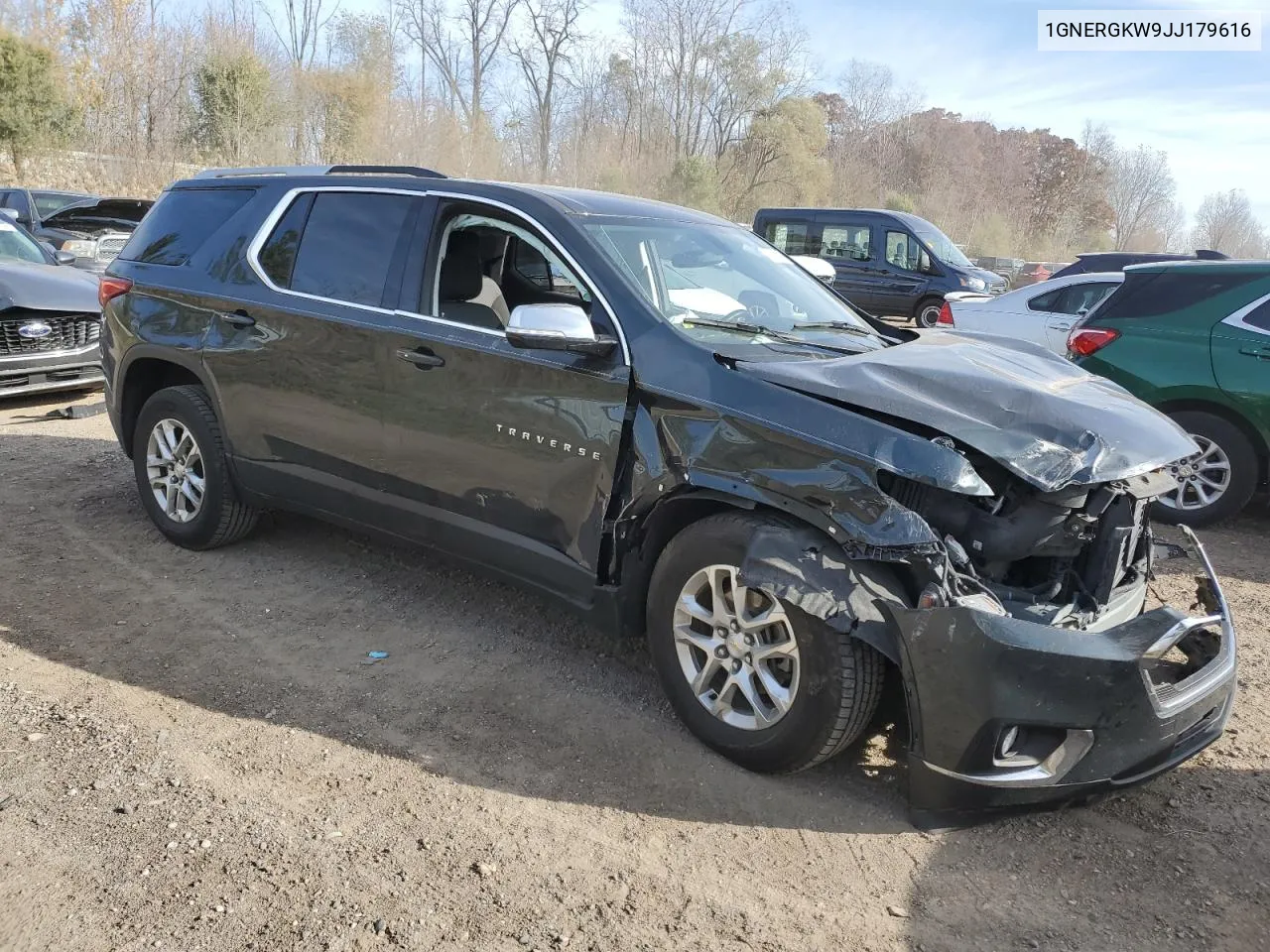 1GNERGKW9JJ179616 2018 Chevrolet Traverse Lt