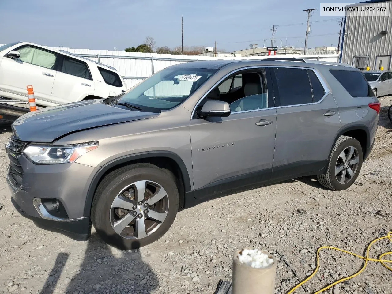 2018 Chevrolet Traverse Lt VIN: 1GNEVHKW1JJ204767 Lot: 77686474