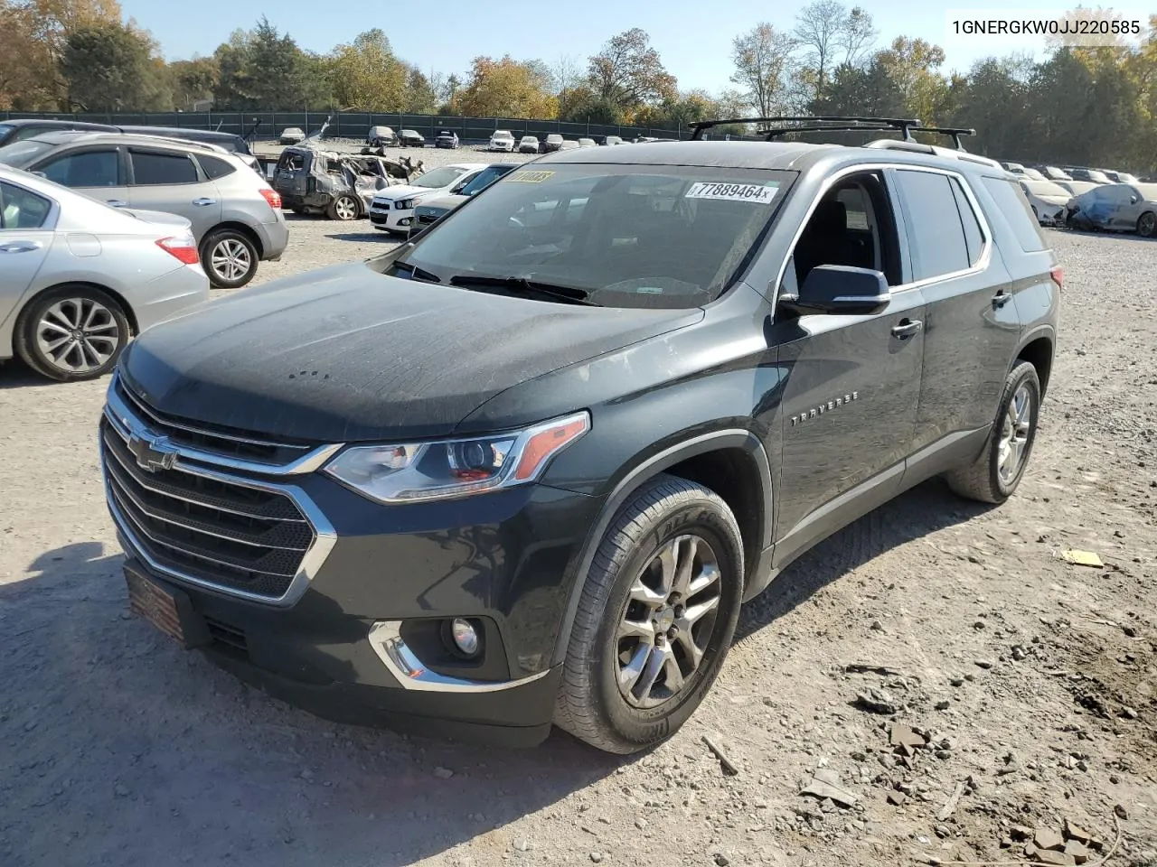 2018 Chevrolet Traverse Lt VIN: 1GNERGKW0JJ220585 Lot: 77889464