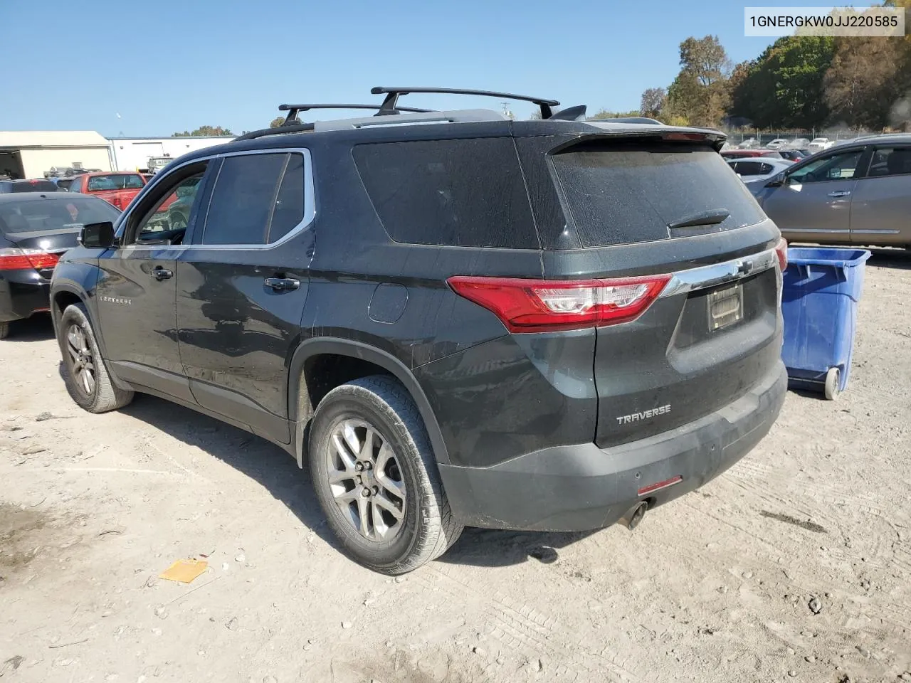 1GNERGKW0JJ220585 2018 Chevrolet Traverse Lt