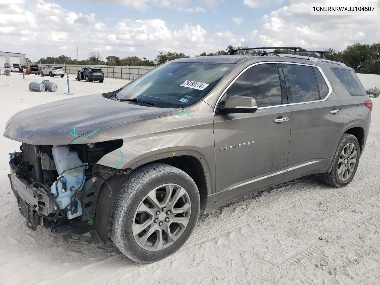 1GNERKKWXJJ104507 2018 Chevrolet Traverse Premier