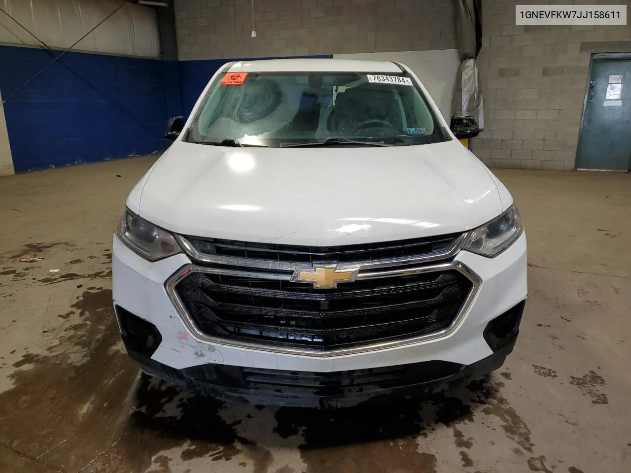 2018 Chevrolet Traverse Ls VIN: 1GNEVFKW7JJ158611 Lot: 78343784