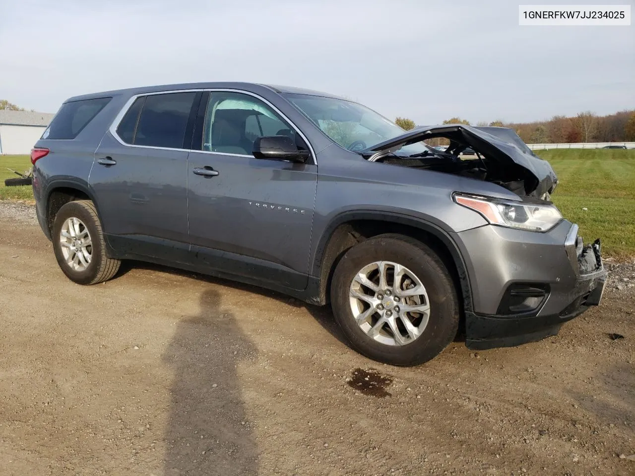 2018 Chevrolet Traverse Ls VIN: 1GNERFKW7JJ234025 Lot: 78495534