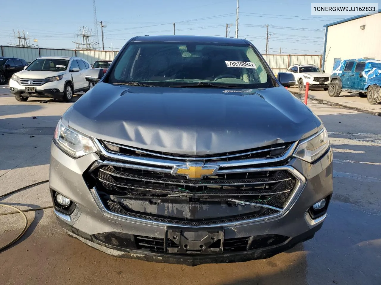 2018 Chevrolet Traverse Lt VIN: 1GNERGKW9JJ162833 Lot: 78510094