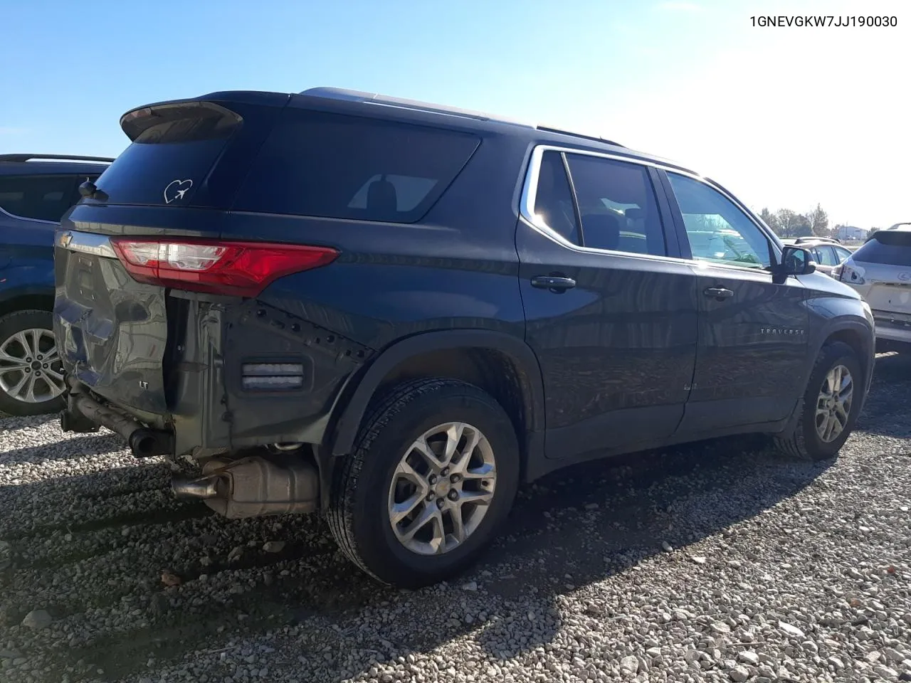 1GNEVGKW7JJ190030 2018 Chevrolet Traverse Lt