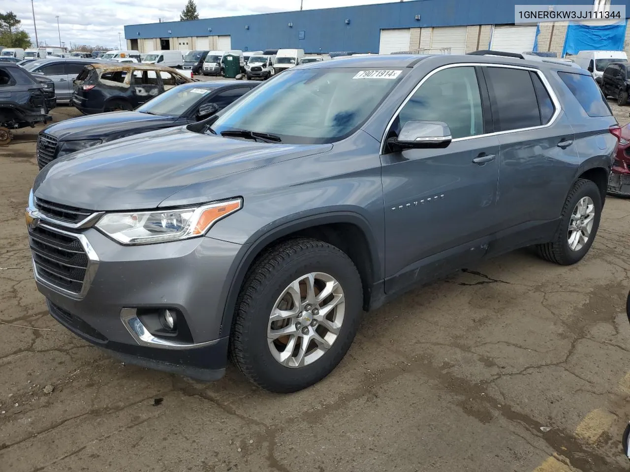 1GNERGKW3JJ111344 2018 Chevrolet Traverse Lt