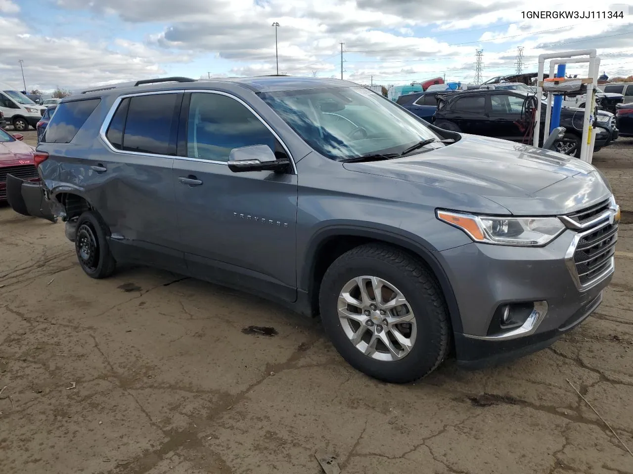 1GNERGKW3JJ111344 2018 Chevrolet Traverse Lt