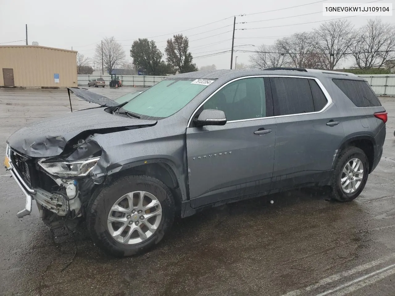 2018 Chevrolet Traverse Lt VIN: 1GNEVGKW1JJ109104 Lot: 79132354