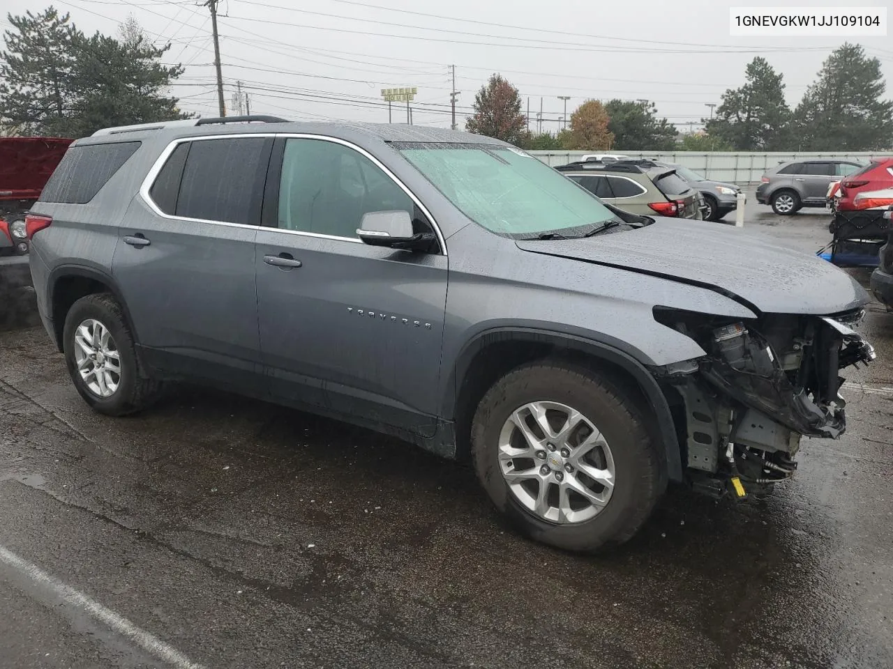 2018 Chevrolet Traverse Lt VIN: 1GNEVGKW1JJ109104 Lot: 79132354