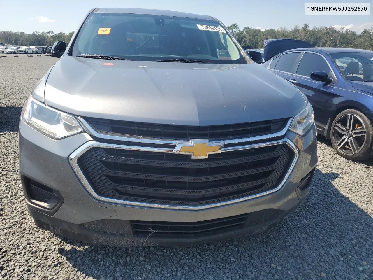 2018 Chevrolet Traverse Ls VIN: 1GNERFKW5JJ252670 Lot: 79356144