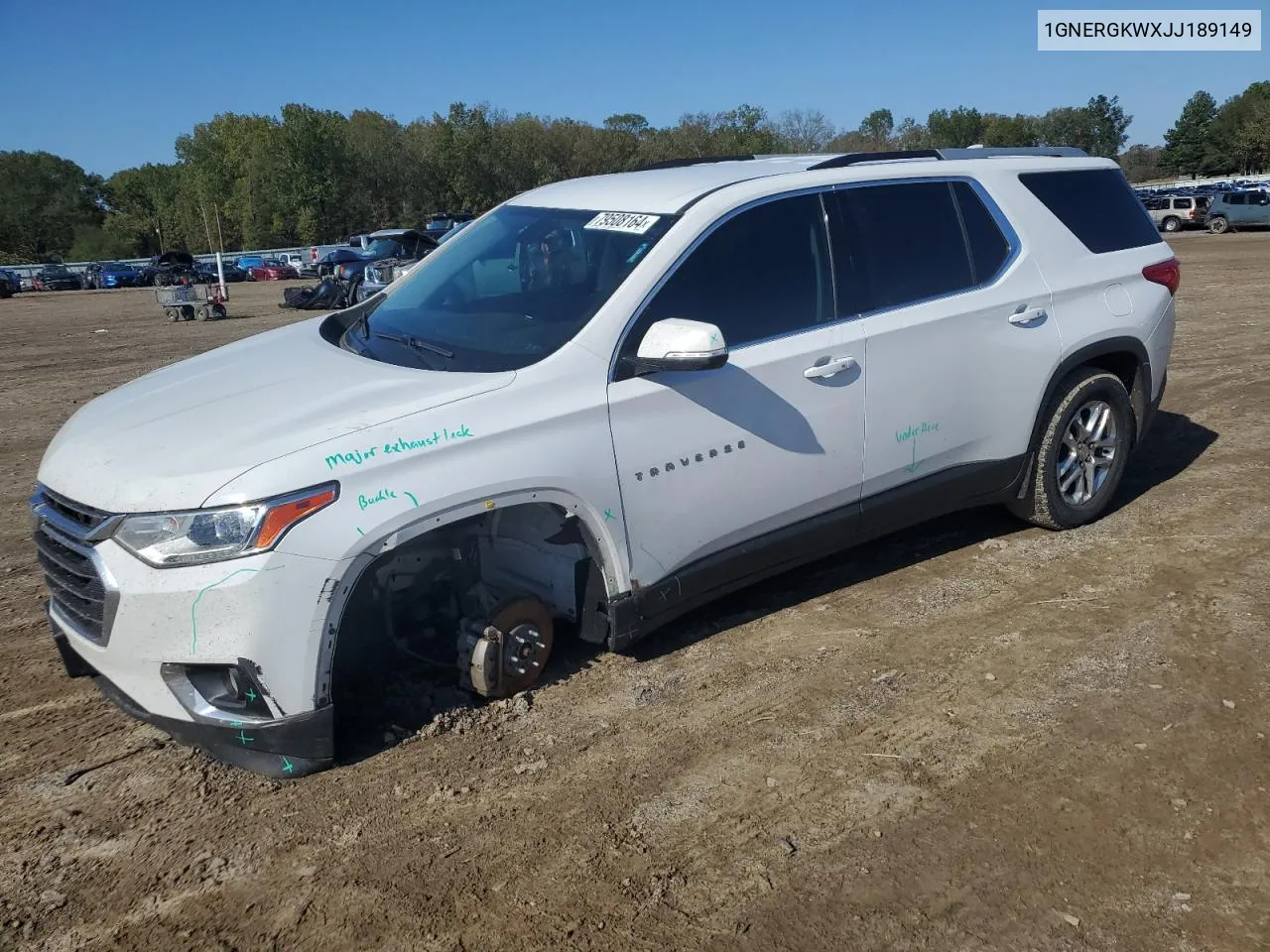 2018 Chevrolet Traverse Lt VIN: 1GNERGKWXJJ189149 Lot: 79508164