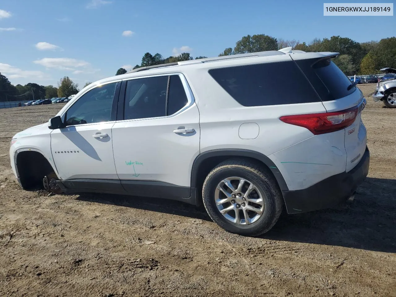 2018 Chevrolet Traverse Lt VIN: 1GNERGKWXJJ189149 Lot: 79508164