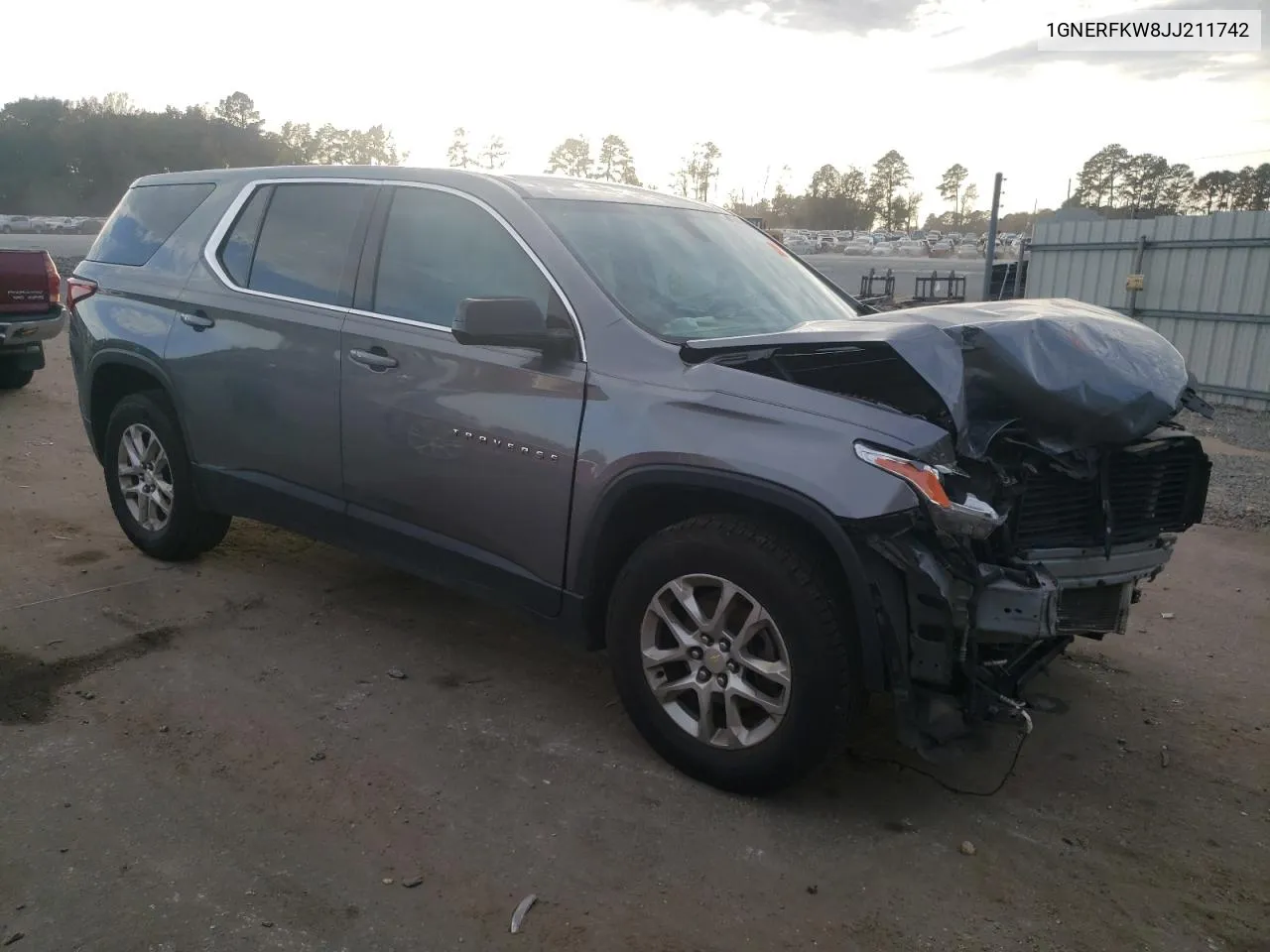 2018 Chevrolet Traverse Ls VIN: 1GNERFKW8JJ211742 Lot: 79618154