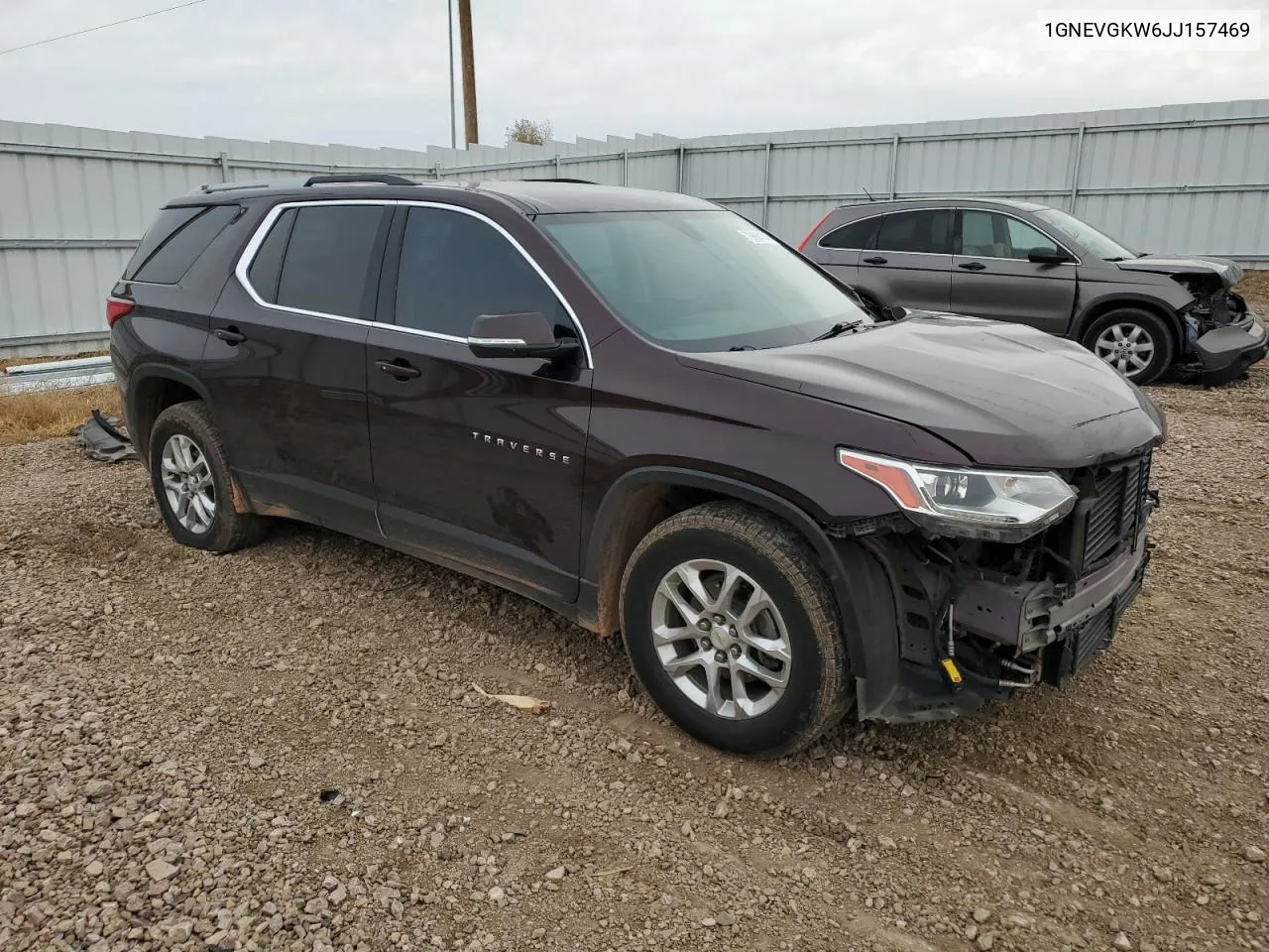 2018 Chevrolet Traverse Lt VIN: 1GNEVGKW6JJ157469 Lot: 79964144