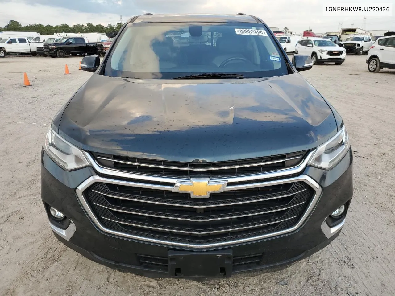 2018 Chevrolet Traverse Lt VIN: 1GNERHKW8JJ220436 Lot: 80069894