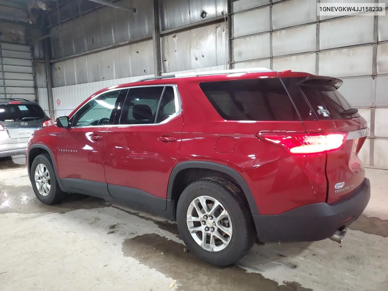 2018 Chevrolet Traverse Lt VIN: 1GNEVGKW4JJ158233 Lot: 80285214